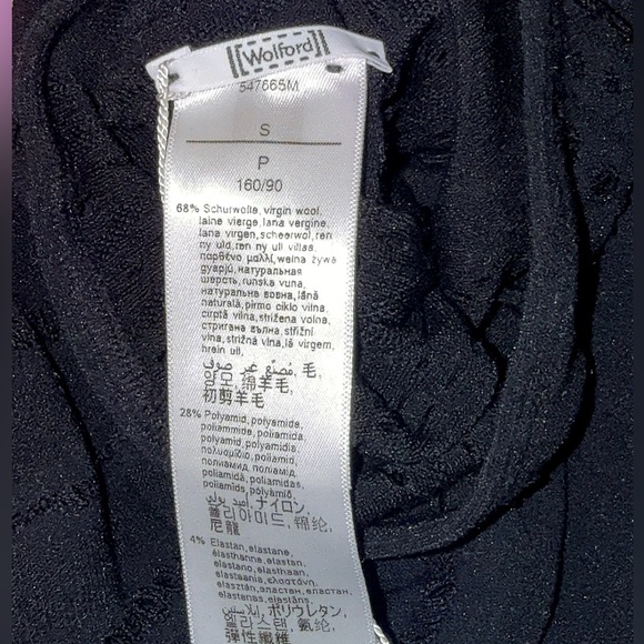 Wolford Holes Effect Black Cocktail Mini Dress Sz Small Black Dresses NWT $755 - Picture 9 of 16